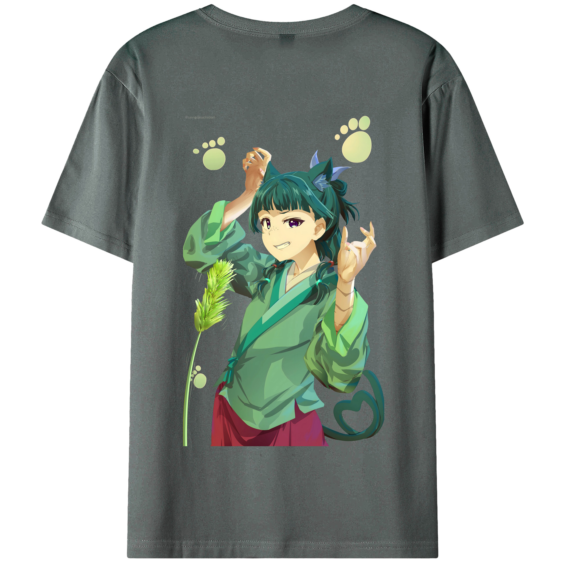 （画像用） 薬屋のひとりごと The Apothecary Diaries 綿100％半袖Tシャツ（背面プリント）